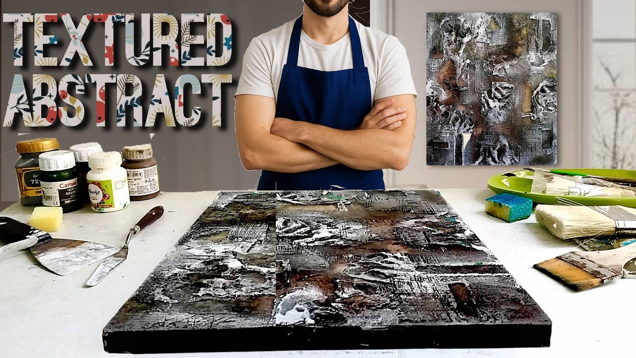Mastering TEXTURED Art / ABSTRACT ACRYLICS On Canvas / Step By Step Tutorial 
