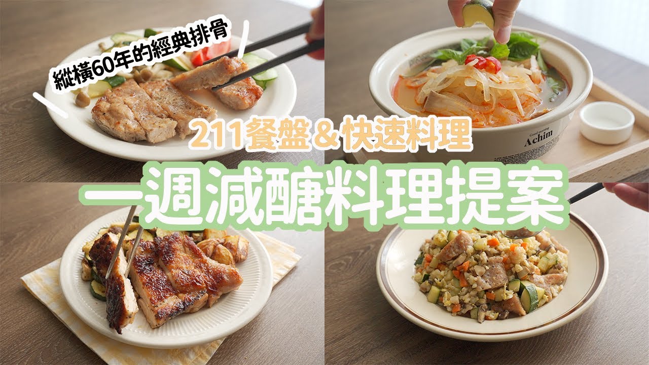 一週減醣料理 | 211餐盤&快速料理。西門町縱橫60年的金園排骨開團囉！