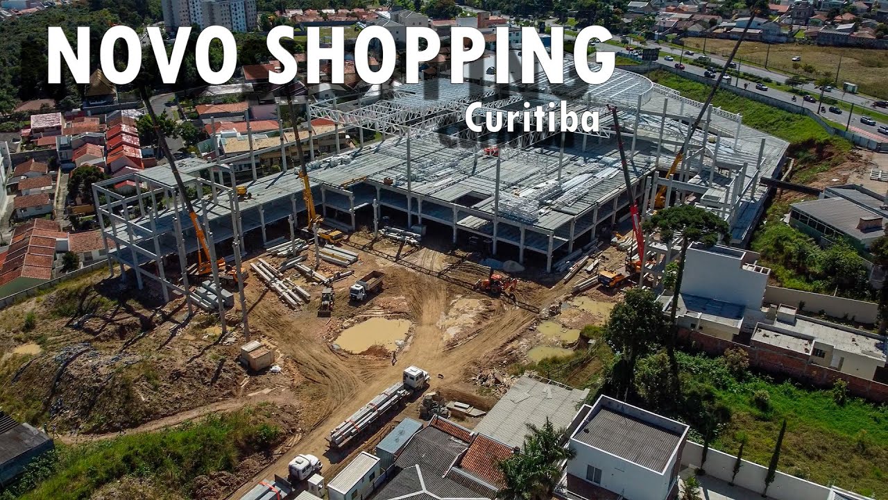 Obras do novo Shopping de Curitiba - Flow Open Mall no bairro Uberaba