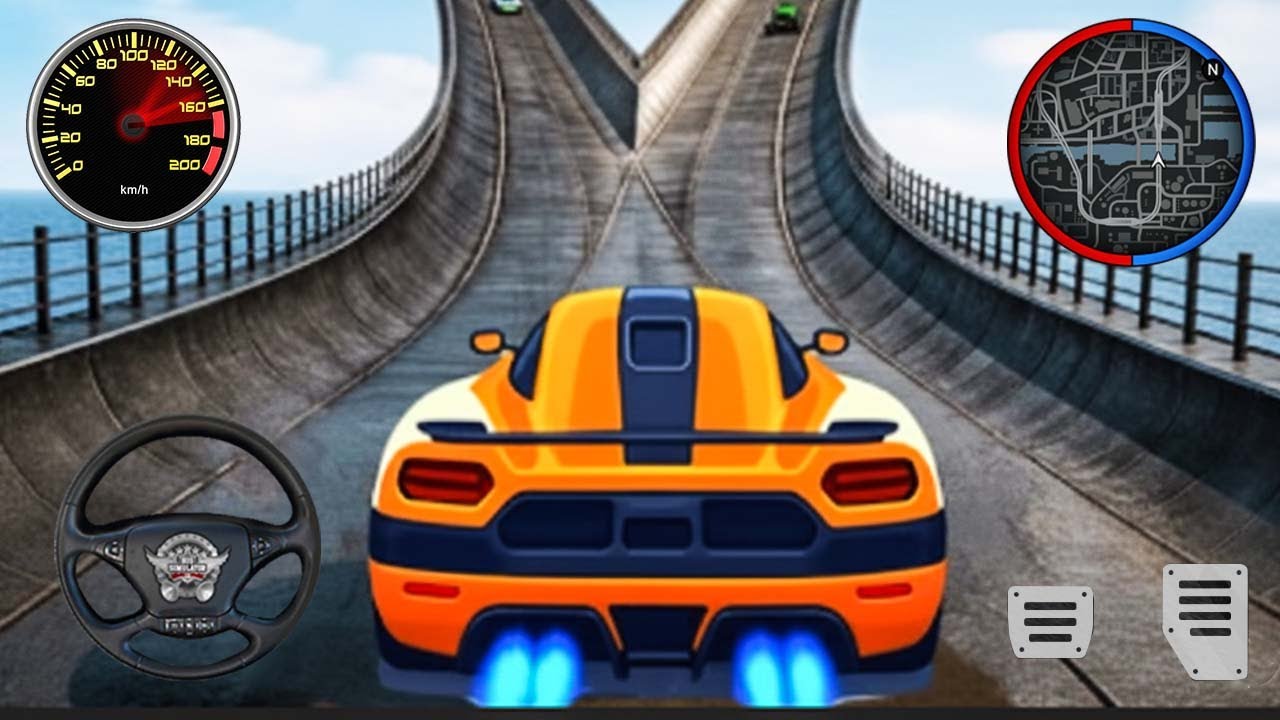 Unbelievable GT Car Stunts 😍 High Speed Mega Ramp Gameplay | msrgaming647
