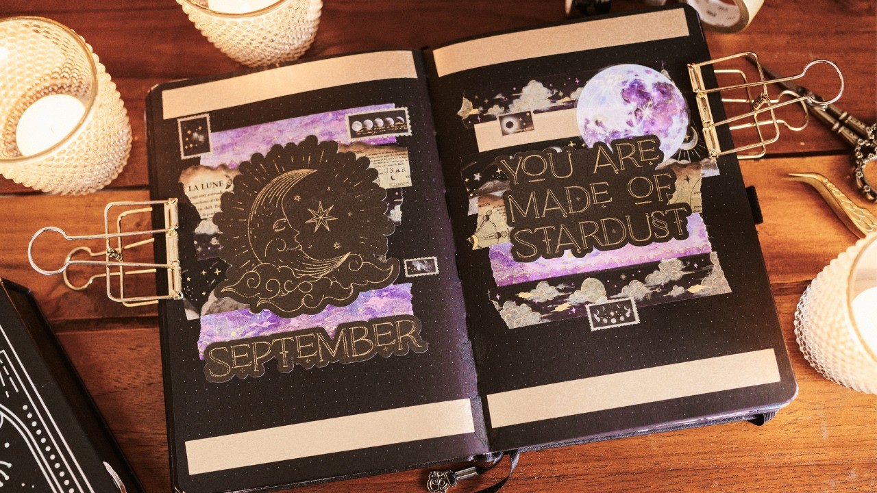 September Bullet Journal Setup ✨ Mystical Whimsigoth Theme Plan With Me | Mystery Journal