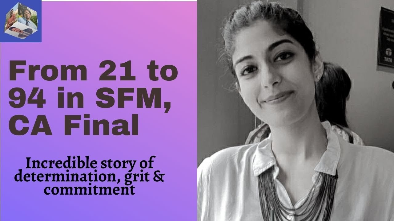 Journey from 21 to 94 in SFM | Inspiring | Motivation | CA Twinkle Hemnani