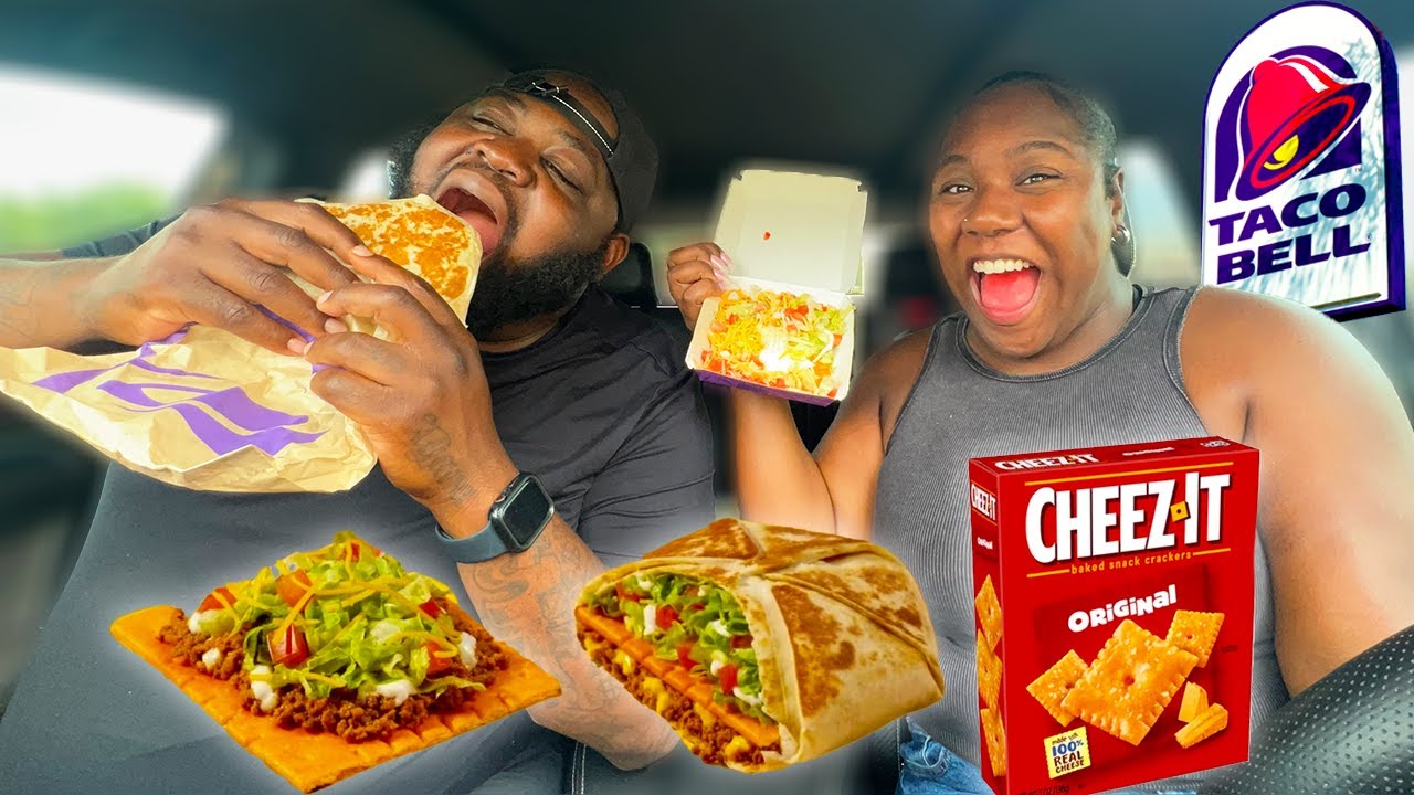 Пробуем новый CHEEZ-IT CRUNCHWRAP в Taco Bell!