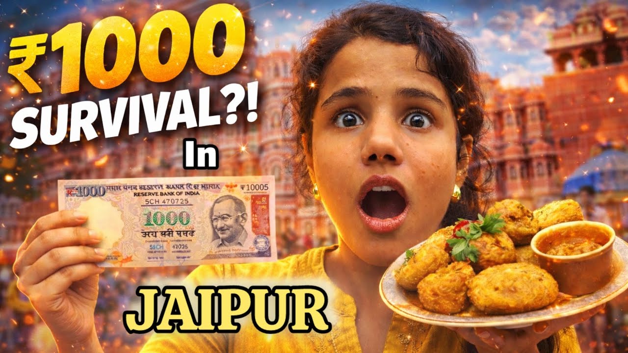 Living On Rs 1000 In Jaipur 😱| Jaipur Viral Street Food Tour | 1000 street Food Challenge in Jaipur 