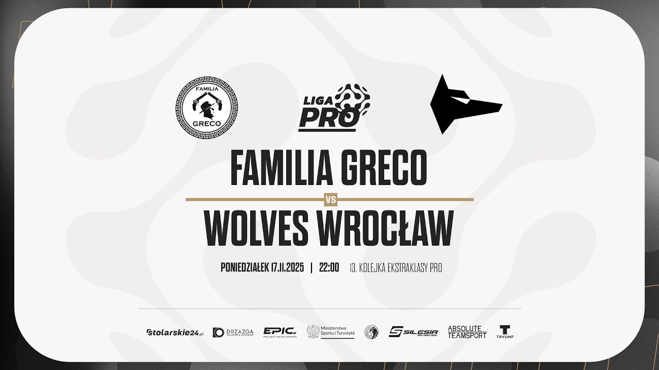 FAMILIA GRECO - WOLVES WROCŁAW | PRO LIGA, Sezon Jesień 2025 - 17.11.2025