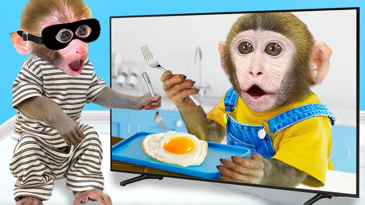 Mono Bon Bon Despertar, Volcar el vehículo y la Historia del Huevo Frito Robado | MONO MOMO ESP