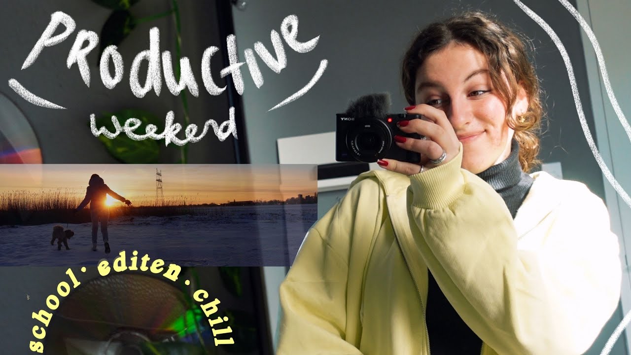 productive weekend vlog! // editen, opruimen & school