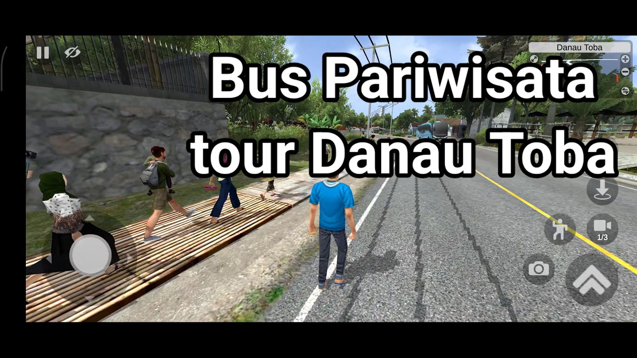 Game Bussid || Bus Pariwisata Tour Danau Toba 😱😱😱