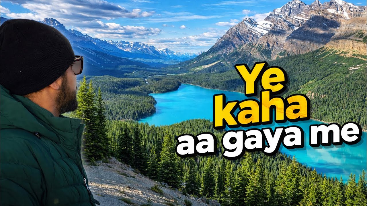 Solo Canada Road Trip 3000 Km in 3 Days 🚗 | Incredible Journey (Hindi) Lake Louise and Moraine Lake