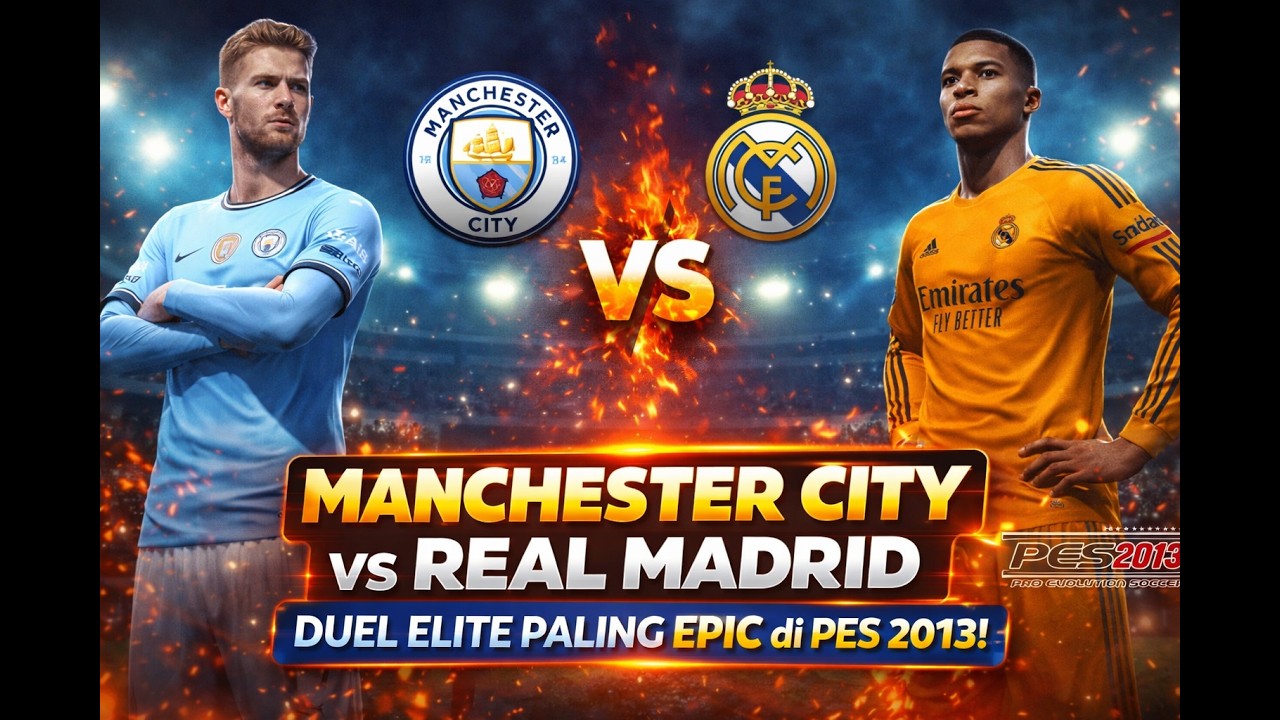 PES2013 | MAN CITY vs REAL MADRID Season 2024/25 1080P #pes2013 #manchestercity  #realmadrid