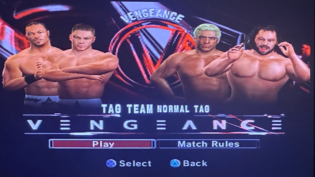 WWE Smackdown Vs Raw 2006 | La Resistance Vs Ric Flair, Eugene, Tag Team | WWE Vengeance 2004
