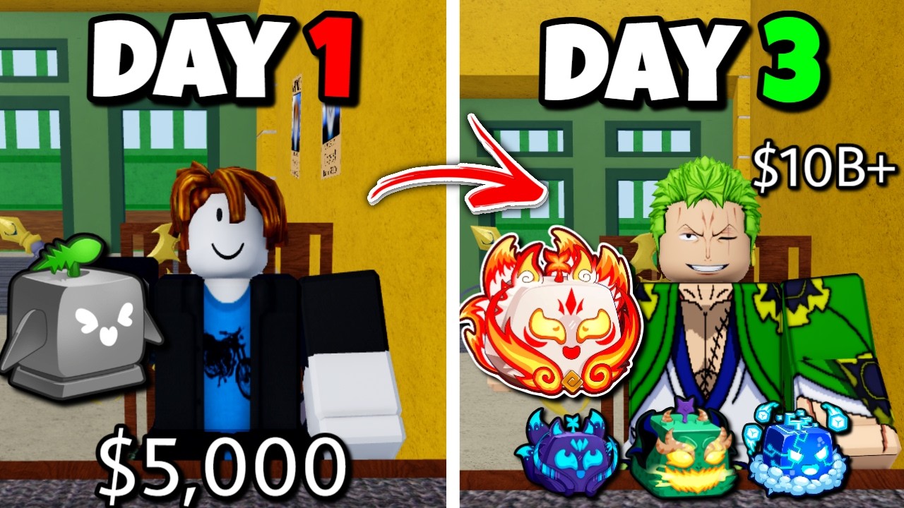 Насколько богатым можно стать на трейдах за 3 дня? (Blox Fruits)