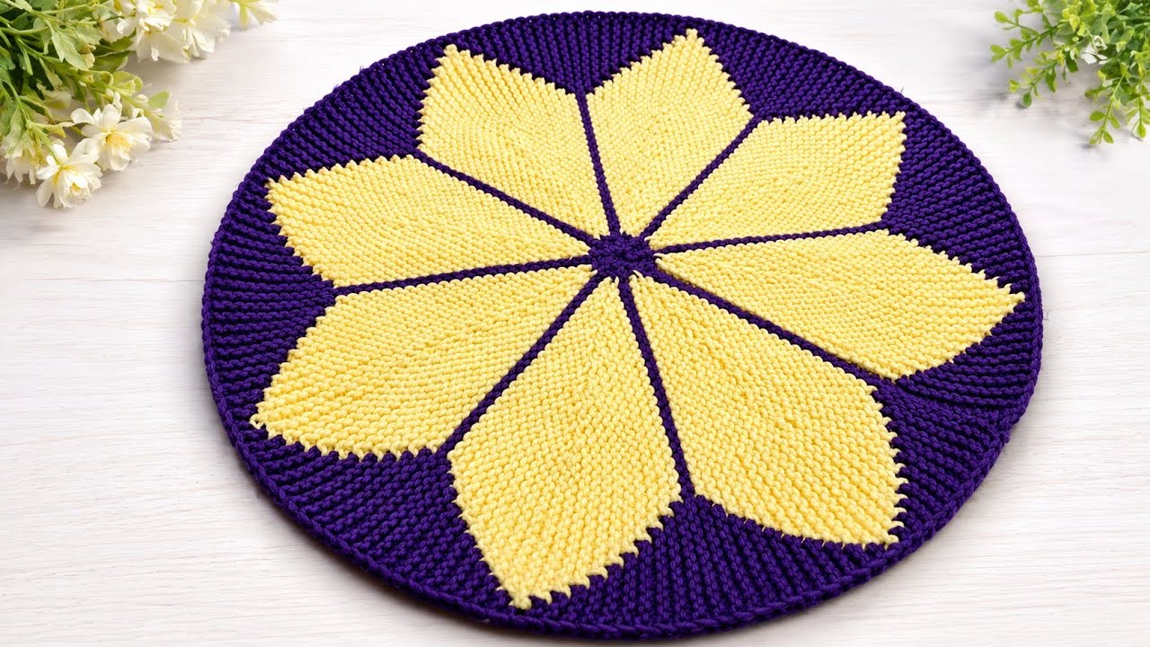 Easy Doormat /Tablemate /Thalposh | Knitting Doormat #90