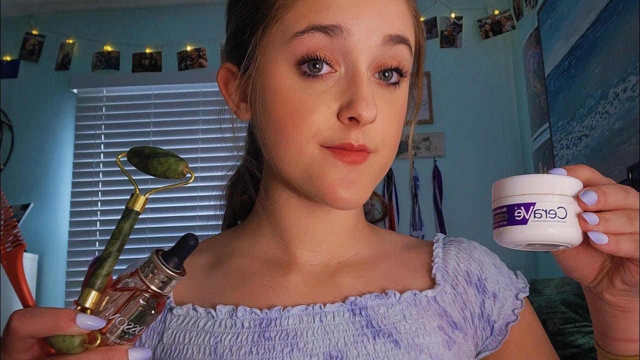 ASMR Kind Friend Gets You Ready For Sleep 💤💙 (Long Nail Tapping, Personal Attention, etc)