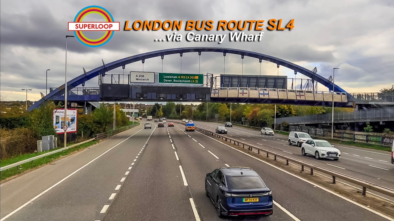London Bus Ride on Route SL4 | Canary Wharf To Grove Park Bus Station | Superloop Bus Service