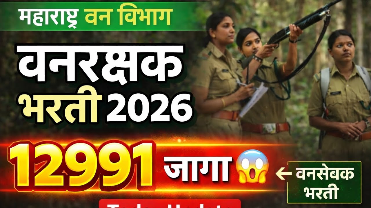 Forest Guard Recruitment 2026 | 12991 Vacancies 😱 | Maharashtra Van Vibhag Bharti 2026 Full Update