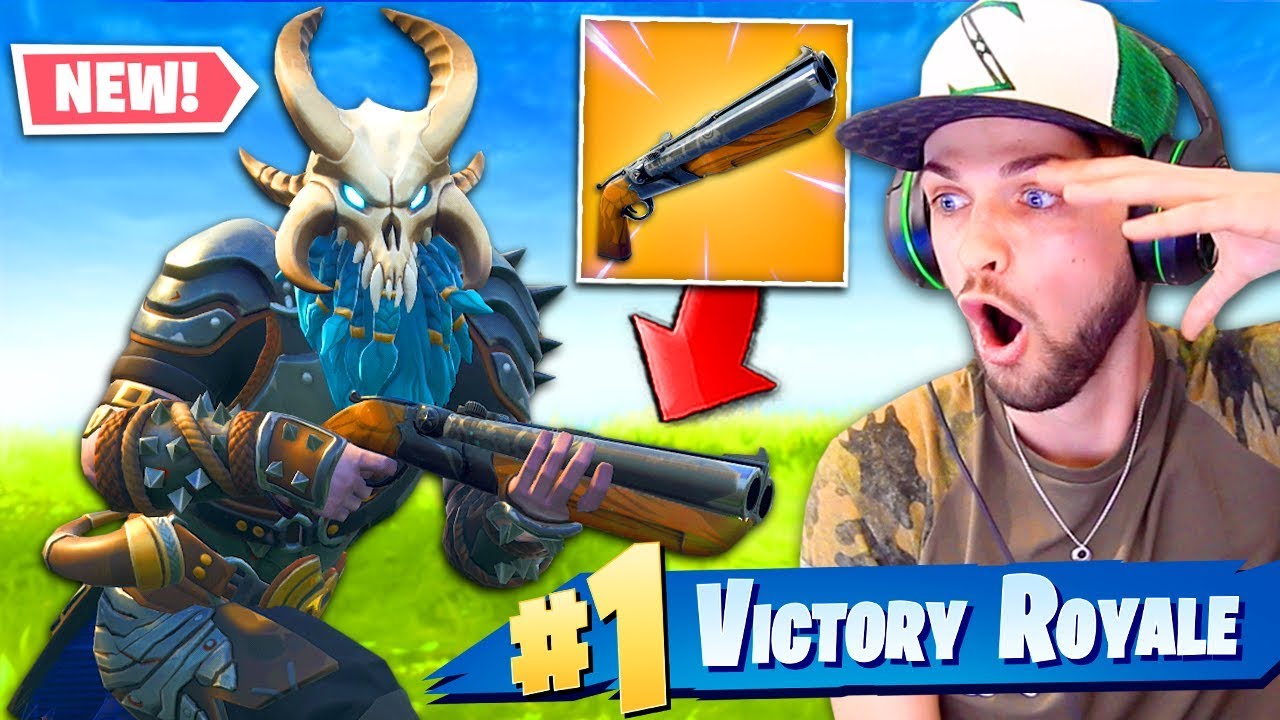 *НОВЫЙ* геймплей с ЛЕГЕНДАРНЫМ ДВУСТОРОННИМ ДРОБОВИКОМ в Fortnite: Battle Royale!