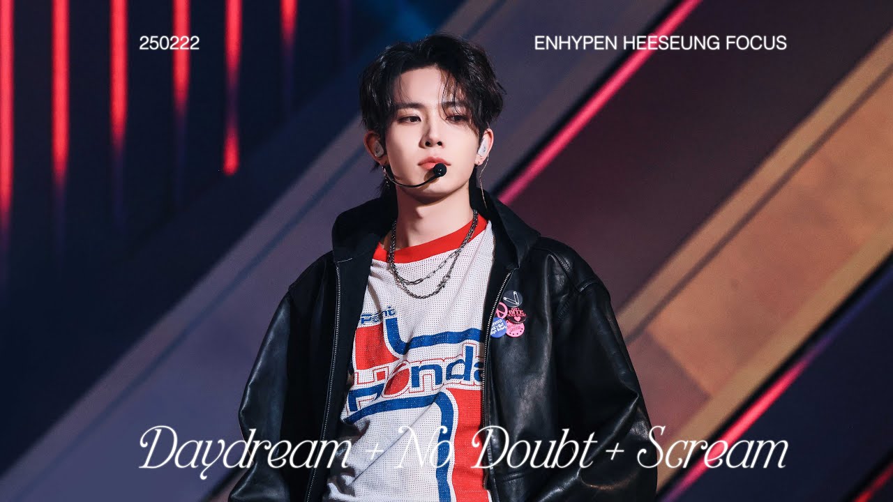 [4K] 250222 D Awards - Daydream + No Doubt + Scream | ENHYPEN HEESEUNG FANCAM 희승직캠
