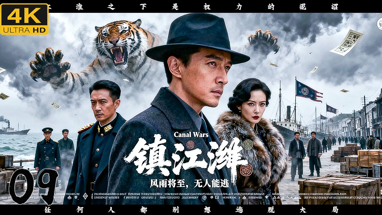 三月份必看大剧《镇江淮》09｜大型年代枭雄商战剧🎥江淮运河风云再起💥码头苦力孤身入局，以智控商🔥暗局博弈+群雄争锋⚡一步步撕开百年巨网⚔️陈道明、胡歌、王劲松、孙红雷、黑子、杨幂主演｜一人镇压江淮！