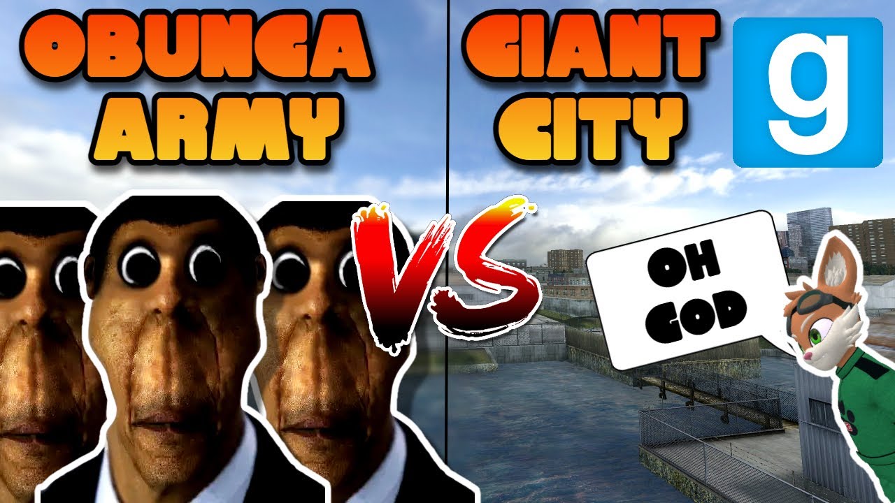 Obunga Nextbot Army VS Giant City