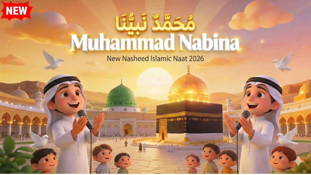 New Naat Mohammed Nabina 🌙 | محمد نبينا | Beautiful Islamic Nasheed | 3D Family Cartoon Animation