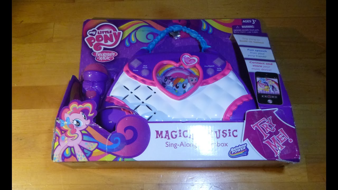 My Little Pony MAGICAL MUSIC SING-ALONG BOOMBOX Friendship is Magic opening Unboxalot 240