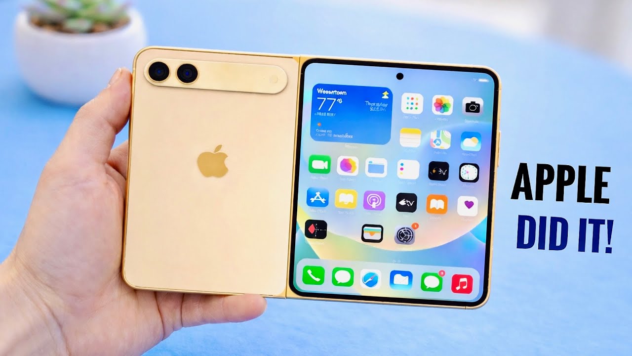 Утечка информации об iPhone Fold &mdash; Apple вот-вот обгонит Samsung.