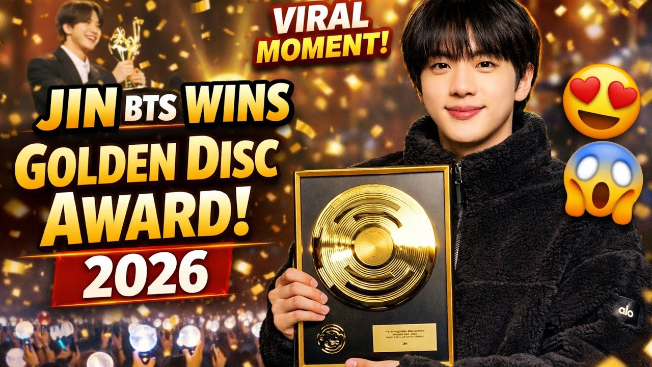 Jin BTS выиграли премию Golden Disc Award 2026 — Вирусные фотографии с Трофеем потрясли Интернет