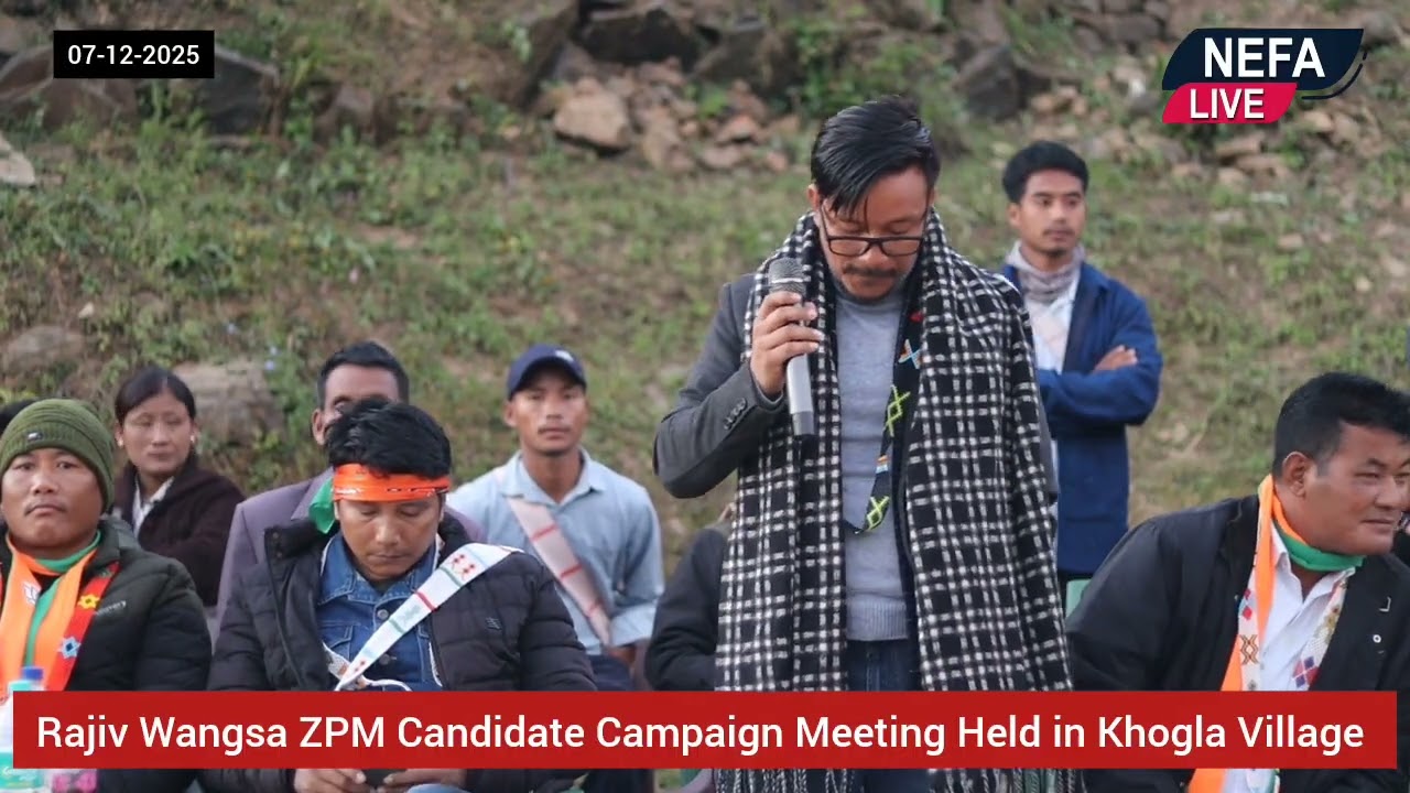Campaign Meeting of Rajiv Wangsa held in khogla village 