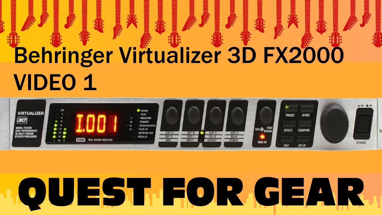 Behringer Virtualizer 3D FX2000 Multi-Engine FX Video 1/2