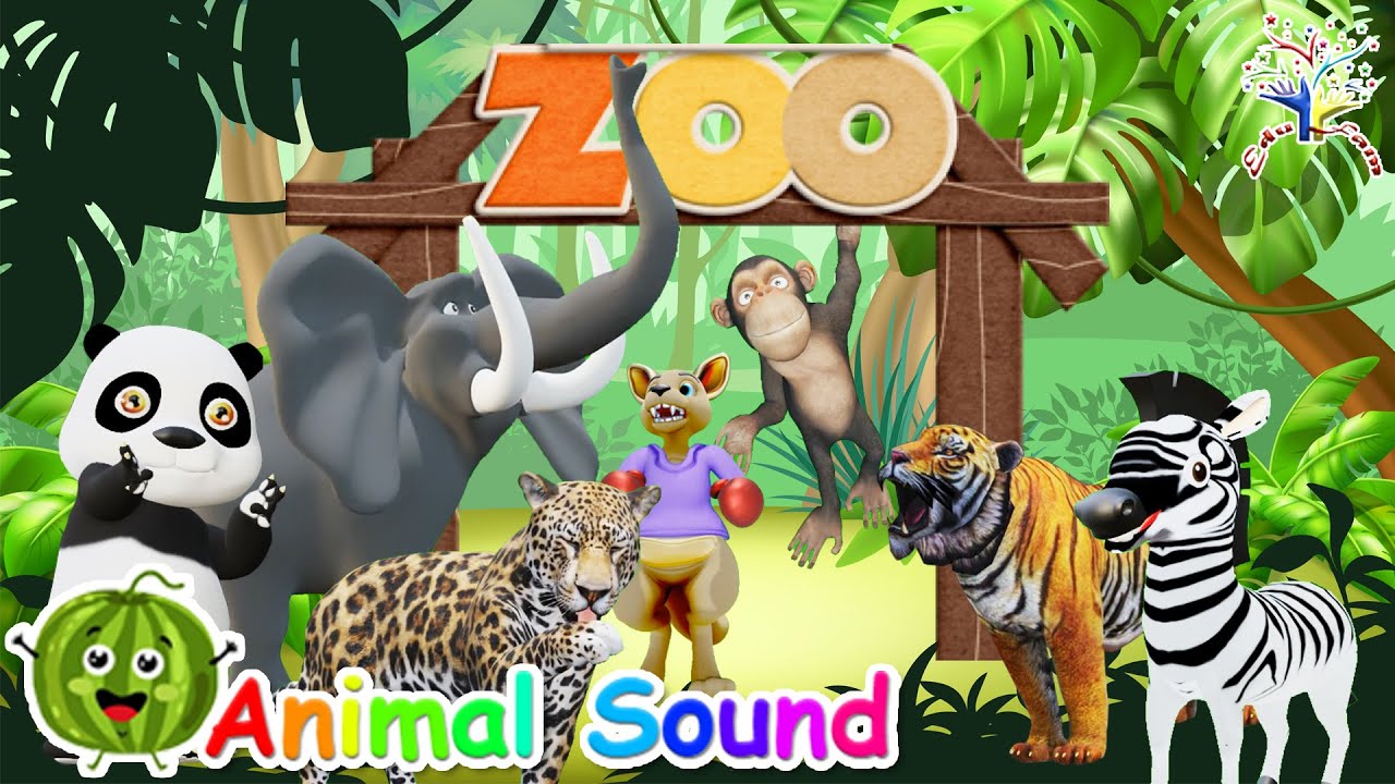 The Animal Sound Song Z1 | Kids Animal Songs and Nursery Rhymes || What the animal sound? | EduFam