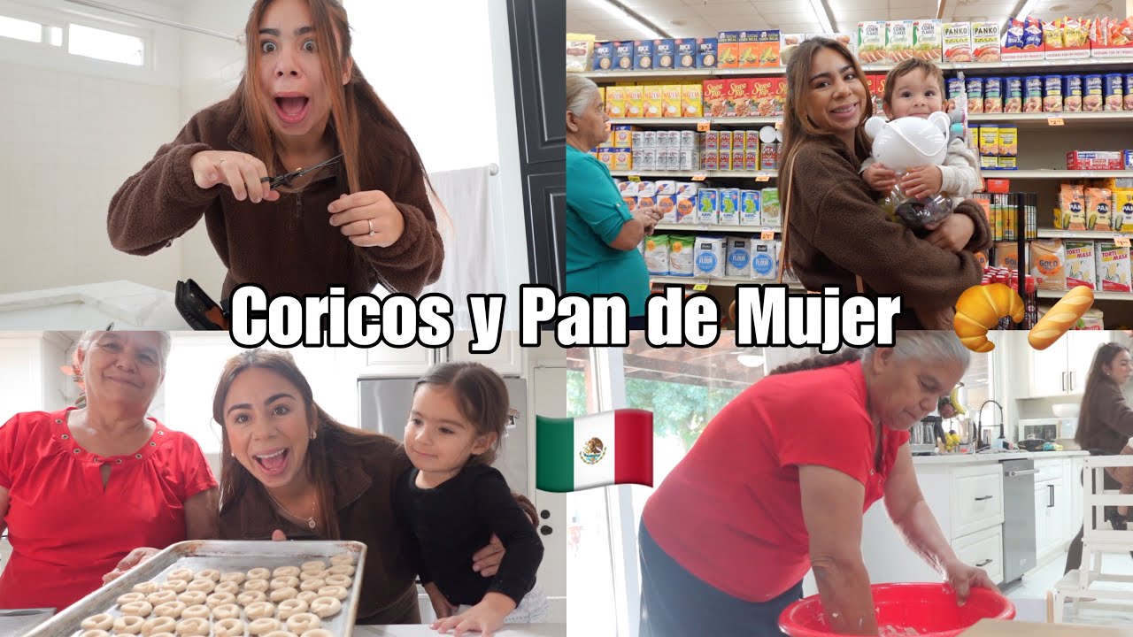 HICE CORICOS Y PAN DE MUJER CON MY SUEGRA 🥐🇲🇽