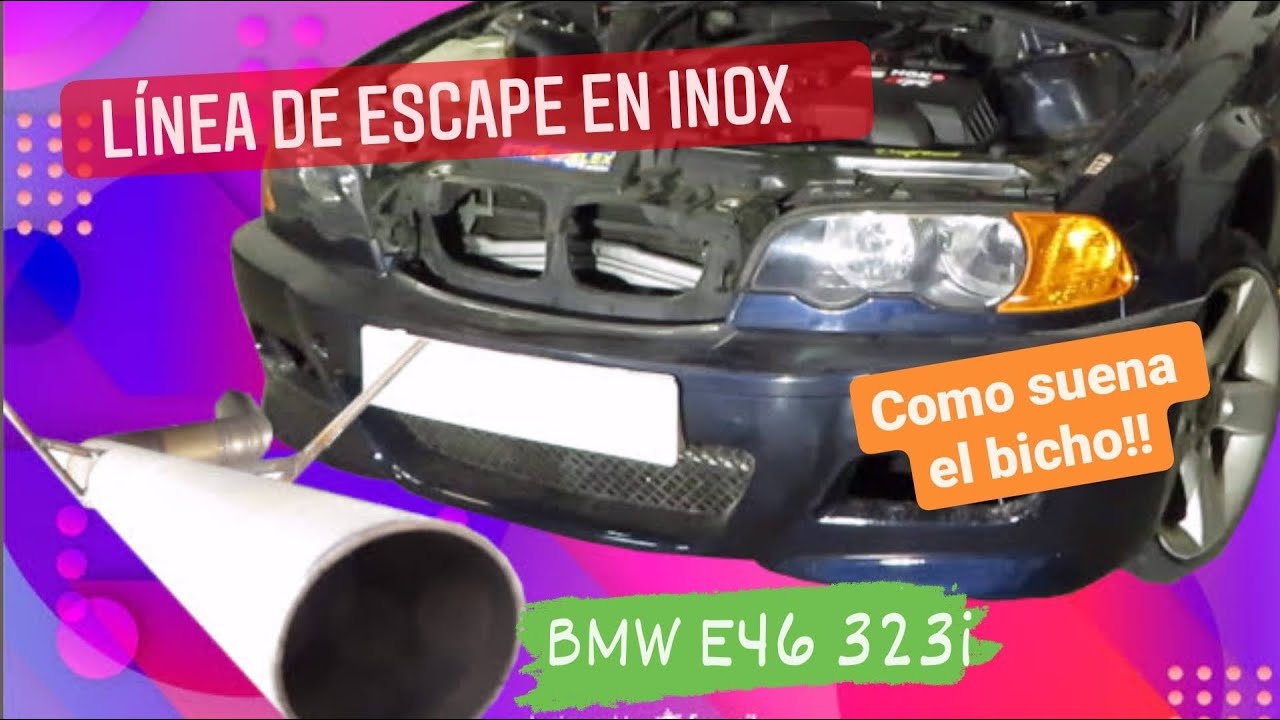 L&iacute;nea de Escape en INOX 👨🏽&zwj;🏭 BMW E46 323ci DRIFT 🚗