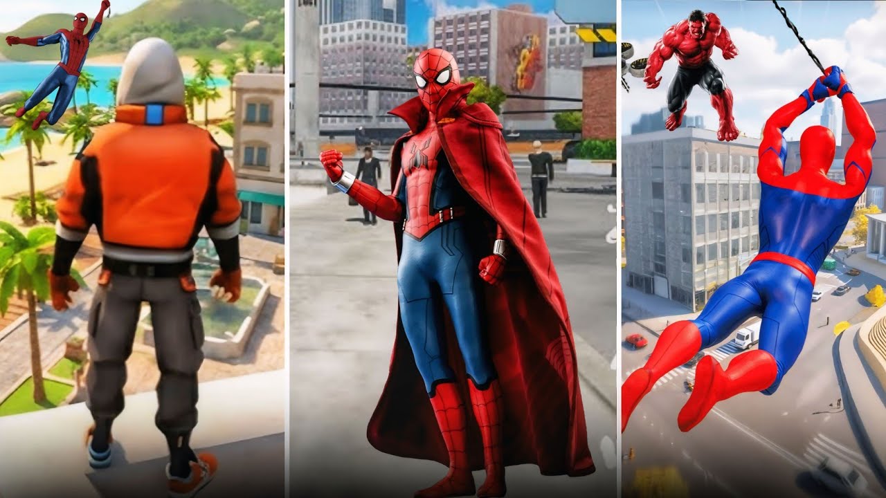 Spider fighter vs Spider fuser vs Rope fighter action game (WHO IS THE BEST)