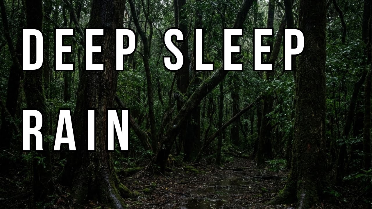 Deep Sleep Rain Sounds 🌧️ Lush Green Rainforest | Relaxing Rainfall Ambience