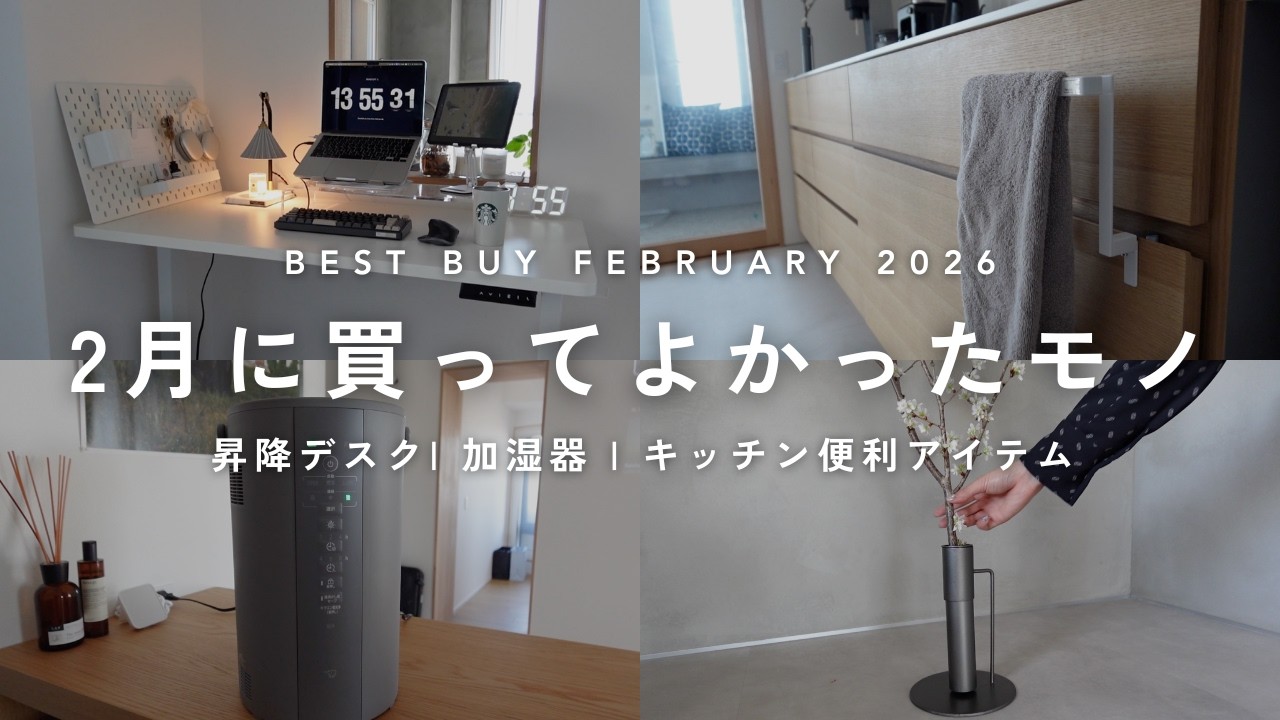 【ベストバイ】最近買ってよかったモノ9選｜昇降デスク,加湿器,キッチン便利アイテム｜BEST BUY