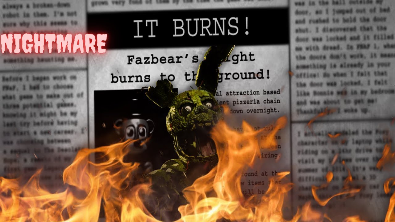 FREAK YOU SPRINGTRAP!! | FNAF 3 NIGHTMARE MODE