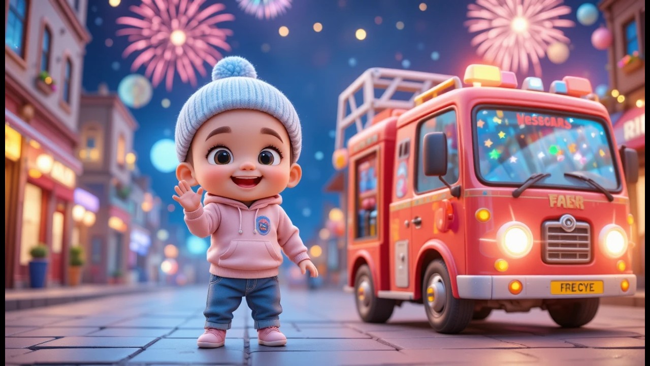 Fire Truck New Year Helpers | Brave & Fun Rescue Song for Kids & Toddlers