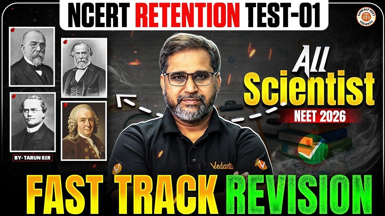 NEET 2026 All NCERT Scientists and Years 🔥 | Unit Introduction | Fast Track Revision | By Tarun Sir