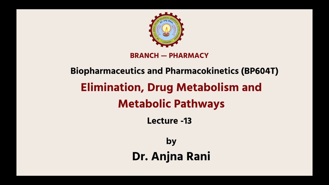 Biopharmaceutics and Pharmacokinetics | AKTU Digital Education