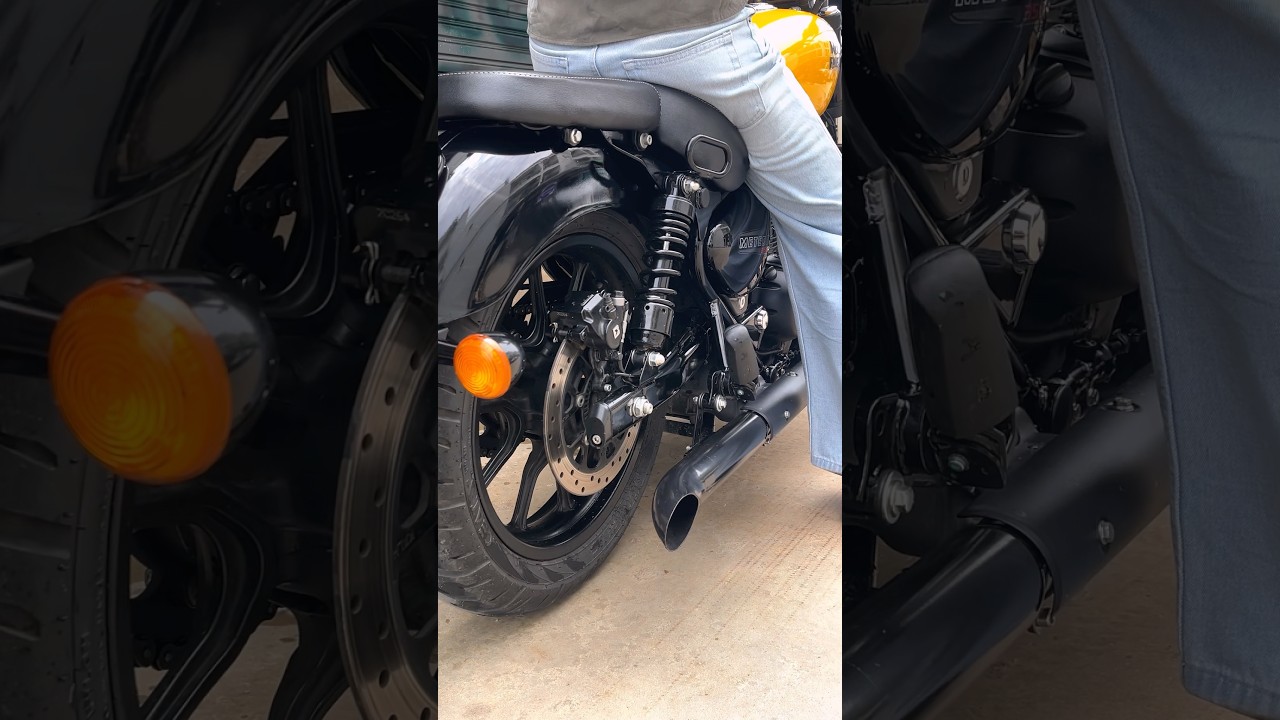 Meteor 350 after change Exhaust & mirrors 