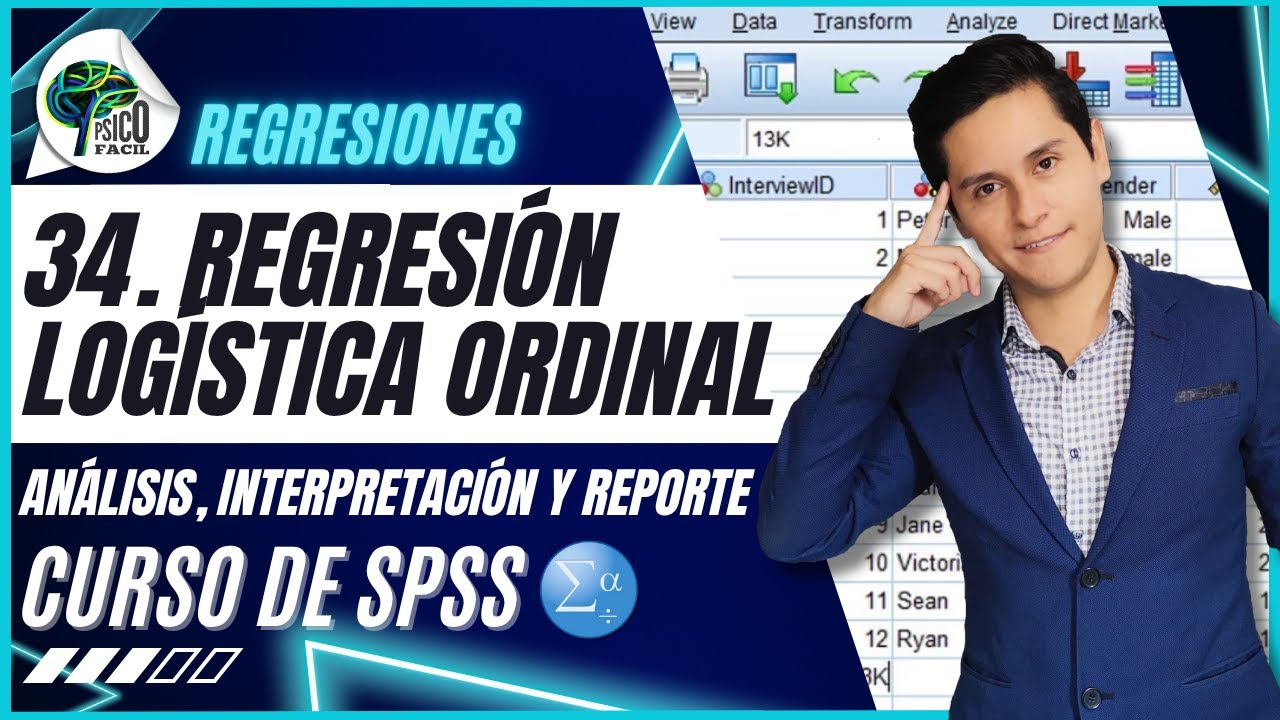 REGRESIÓN LOGÍSTICA ORDINAL en SPSS | Explicación, interpretación y reporte en APA