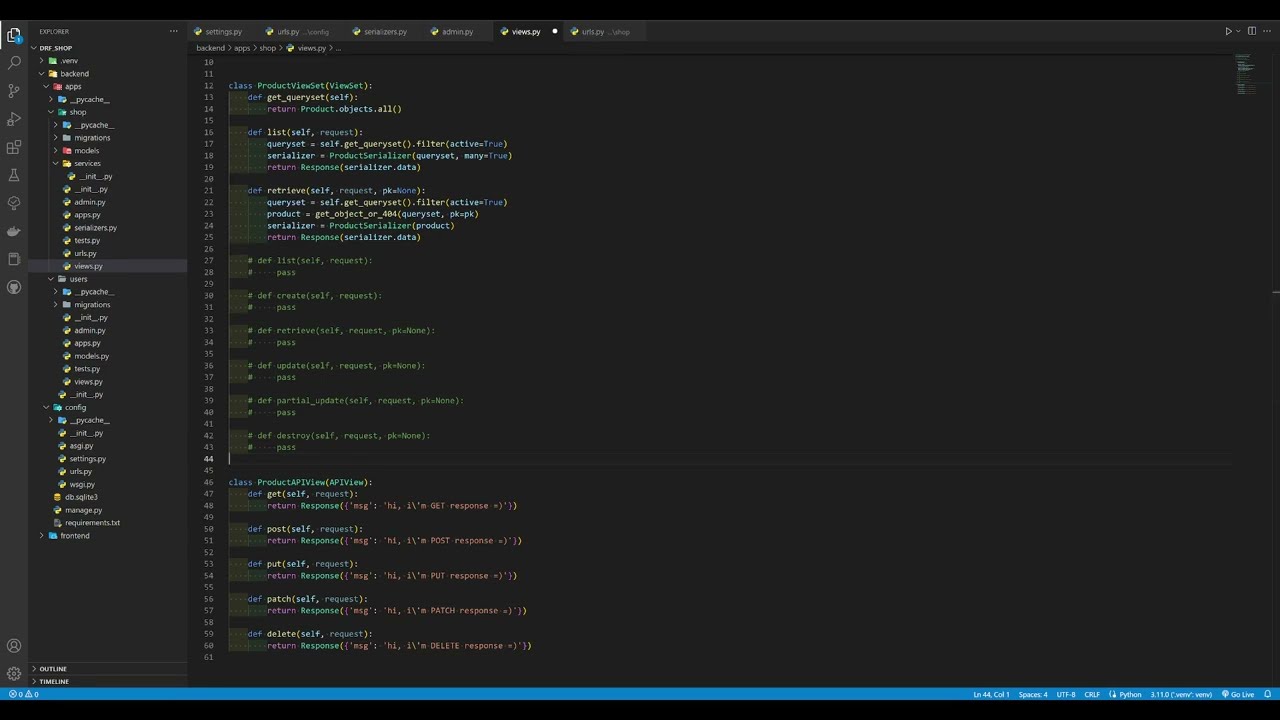 В чем разница между APIView и ViewSet в Django REST framework?