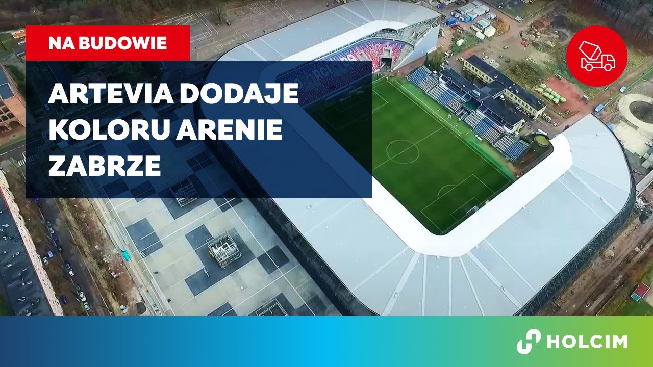 Realizacje Holcim w Polsce: Artevia&trade; na stadionie w Zabrzu