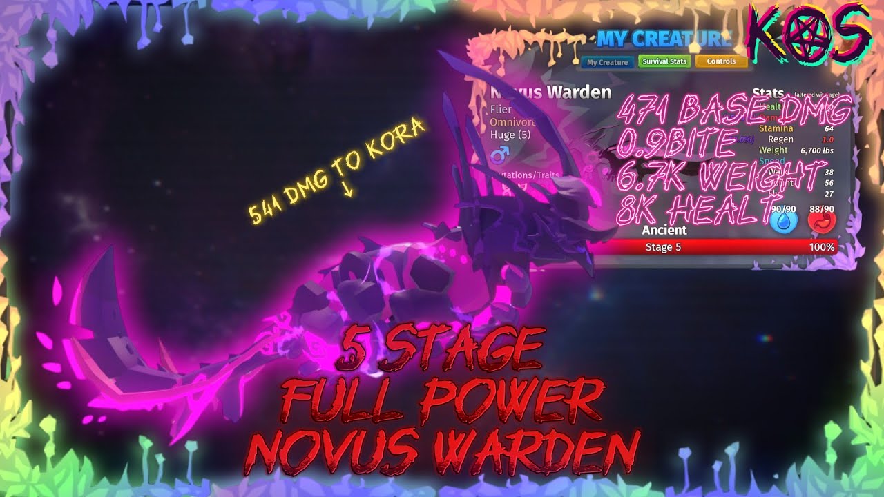 Novus Warden | 5 Stage | full power | Creatures of Sonaria