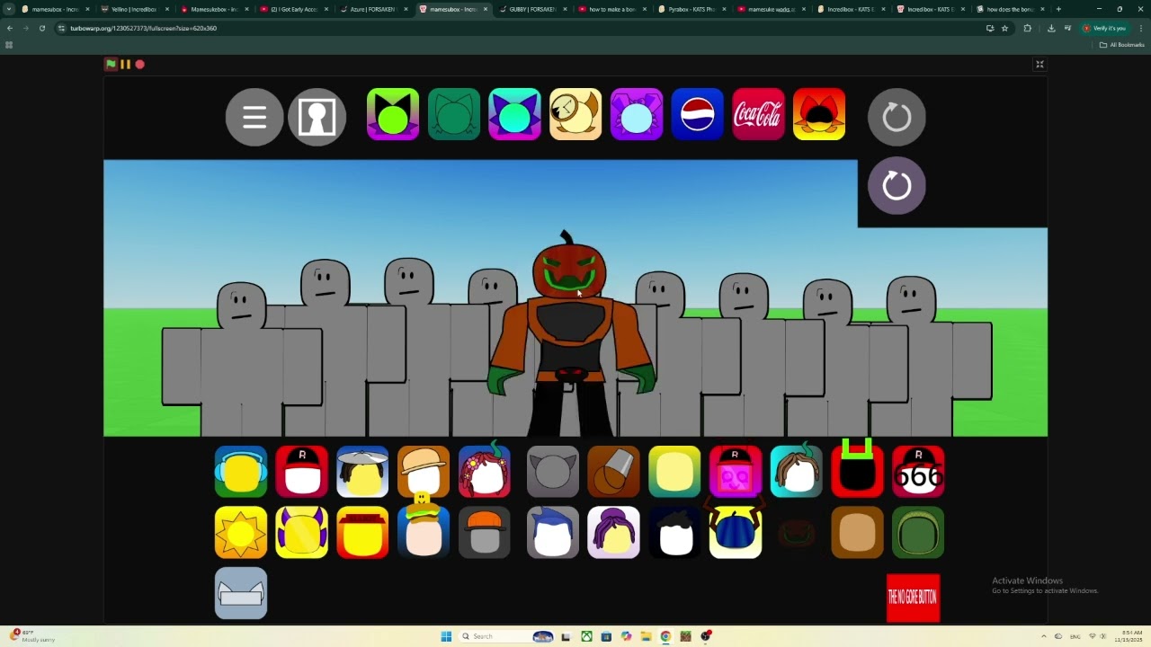 incrediblox tour part 1  (my first sprunki pyramixed mod)