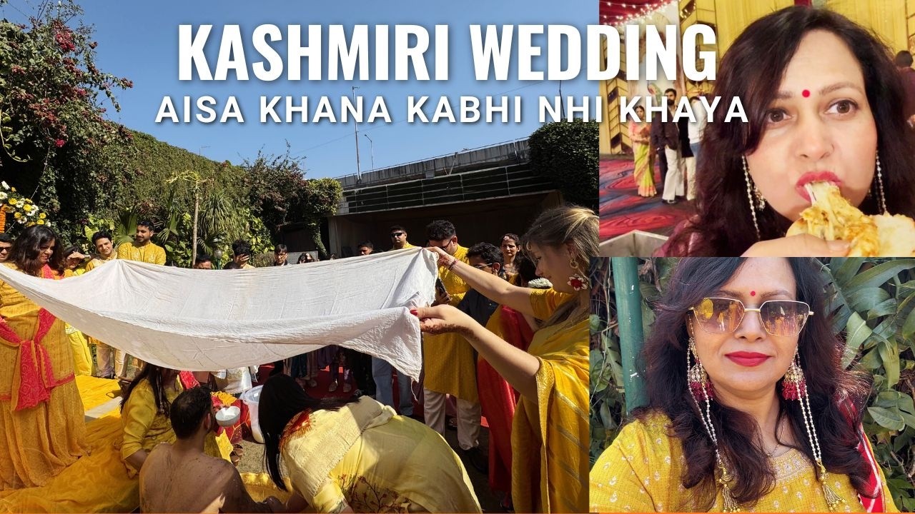 Aisa khana kabhi nhi khaya ! Attended kashmiri shaadi #food #travel #vlog