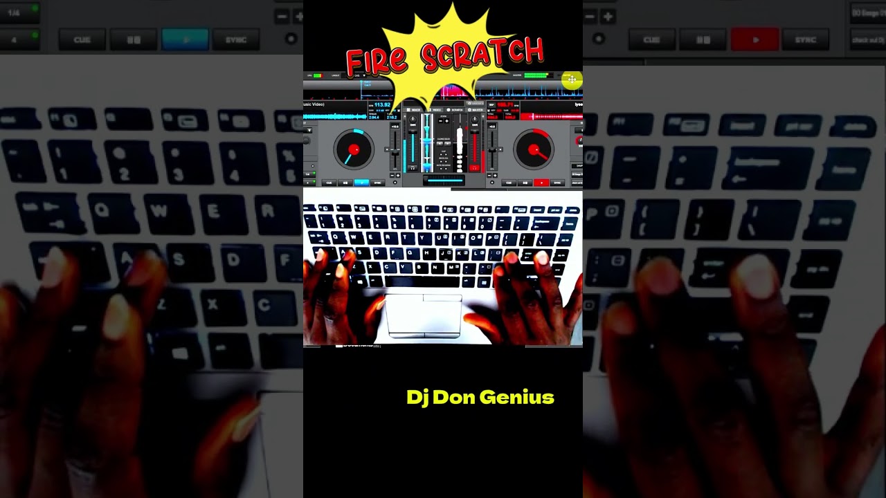 How to Scratch and Mix On "Virtual Dj" using laptop Keyboard in 4 Steps 