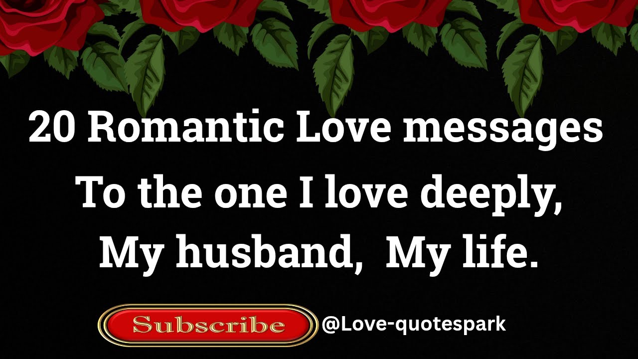 My husband| My Everything Romantic Love messages every wife must say💗 i love you@Love-quotespark