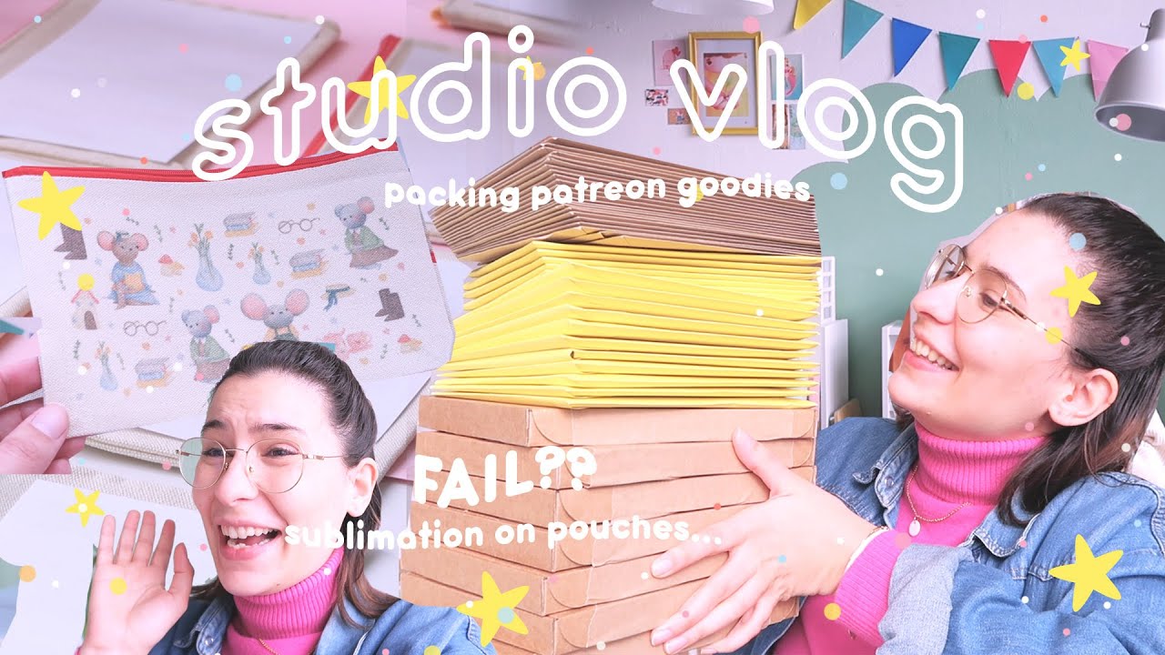 SUBLIMATION on POUCHES? / Let's talk about SHIPPING / Small business tips / STUDIO VLOG